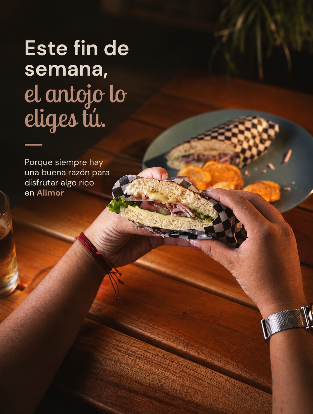 Plato de brunch en Café Alimor, Sabaneta